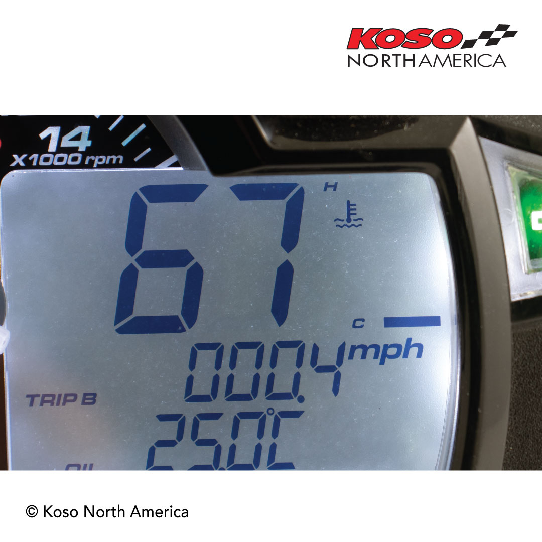 Koso RX-1N quadro strumenti moto multifunzione nero