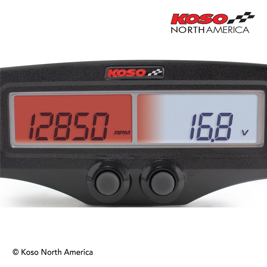 Koso EGT-02R Evo strumento EGT doppio con giri e acqua