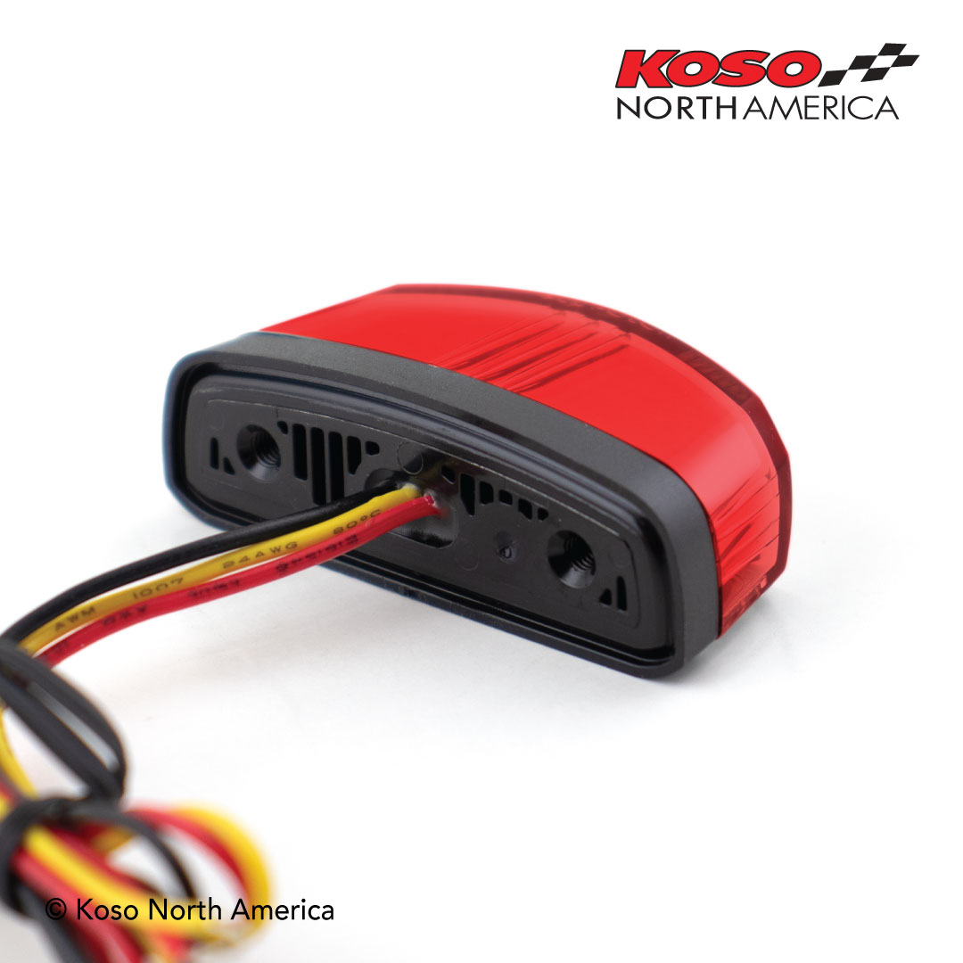 Koso Hawkeye fanalino posteriore led rosso luce targa