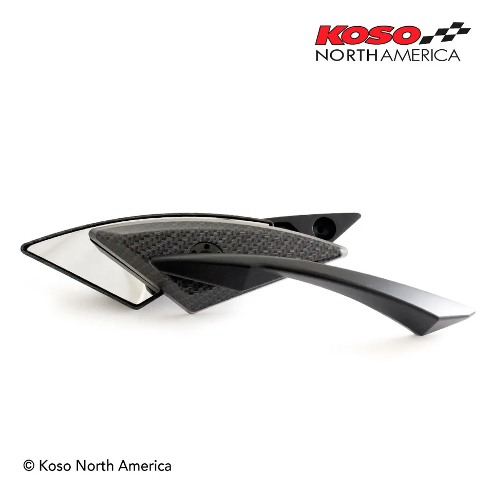 Koso Devils Style specchietti moto M10 carbon look