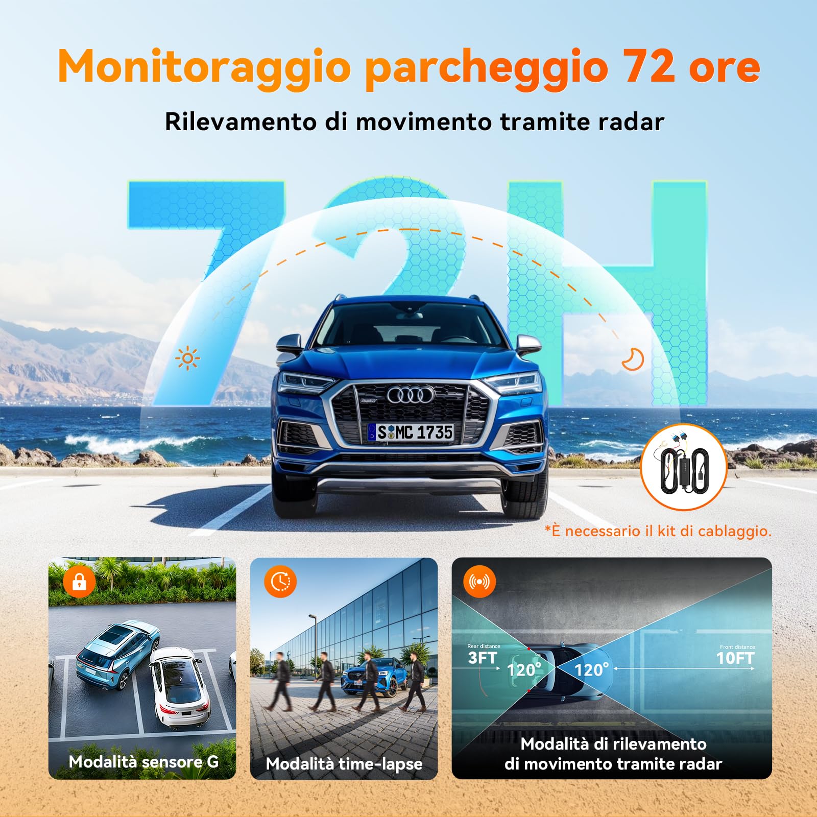 DDPAI Serie N N5 Dual dash cam 4K SD 128GB