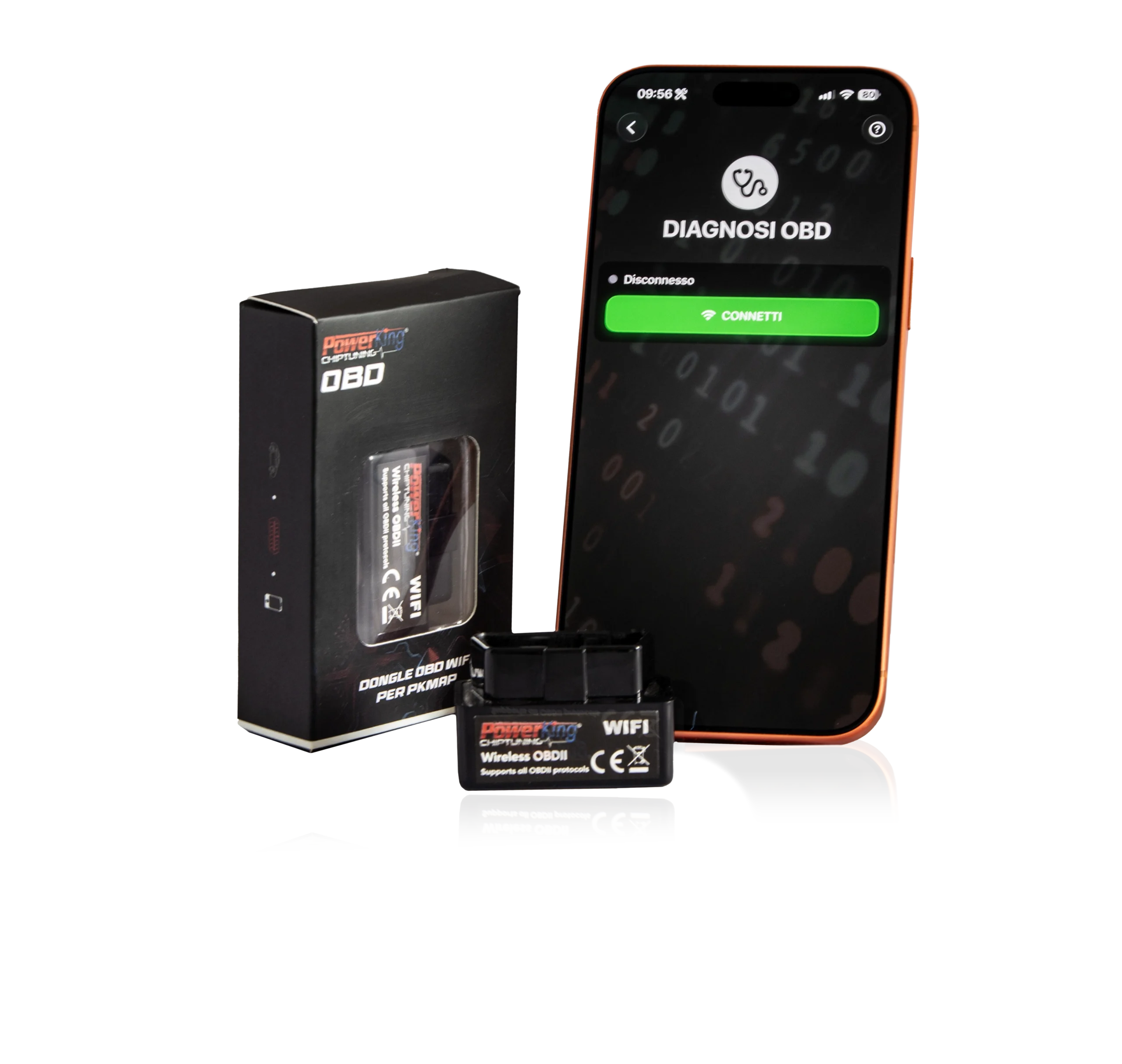 PowerKing PKMap dongle OBD diagnosi auto iOS