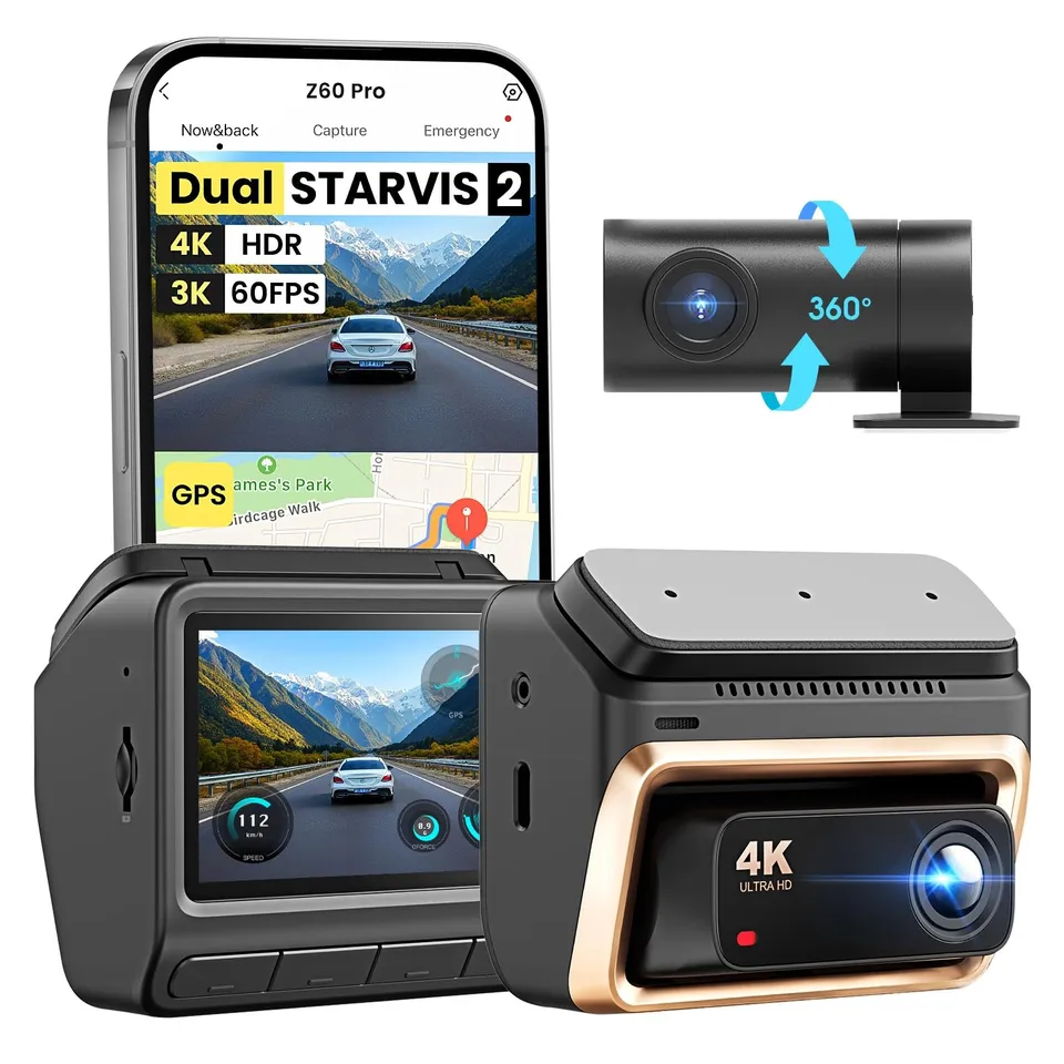 DDPAI Z60 Pro dash cam auto 4K doppia GPS