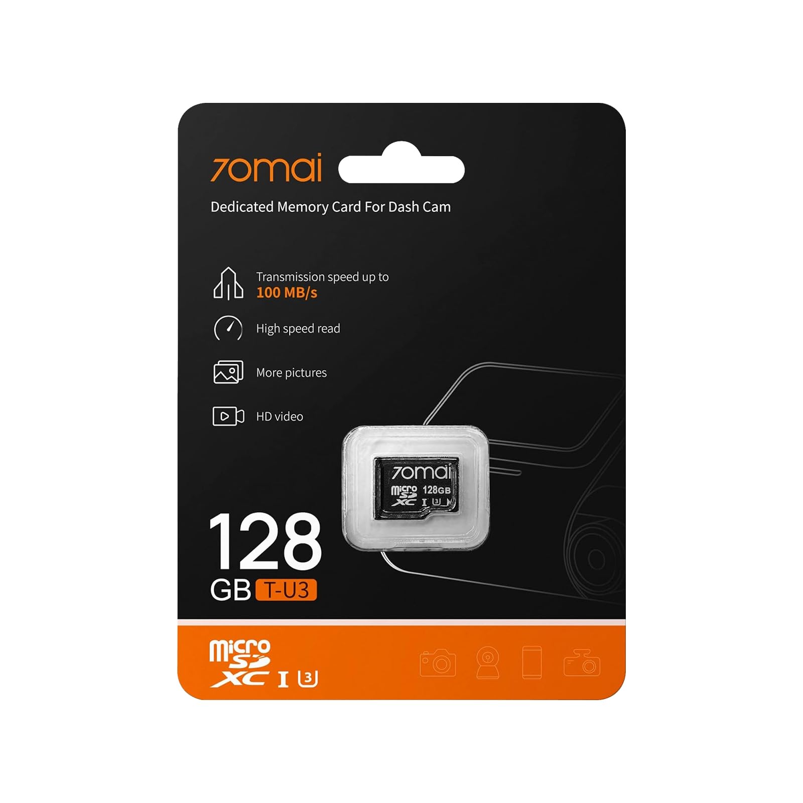 70mai scheda microSD 128GB per dash cam affidabile