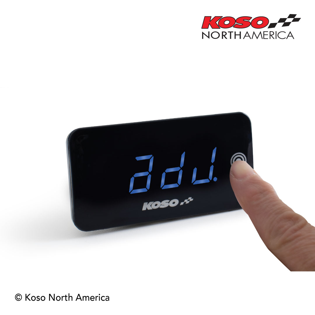 Koso Super Slim Touch voltmetro termometro touch blu