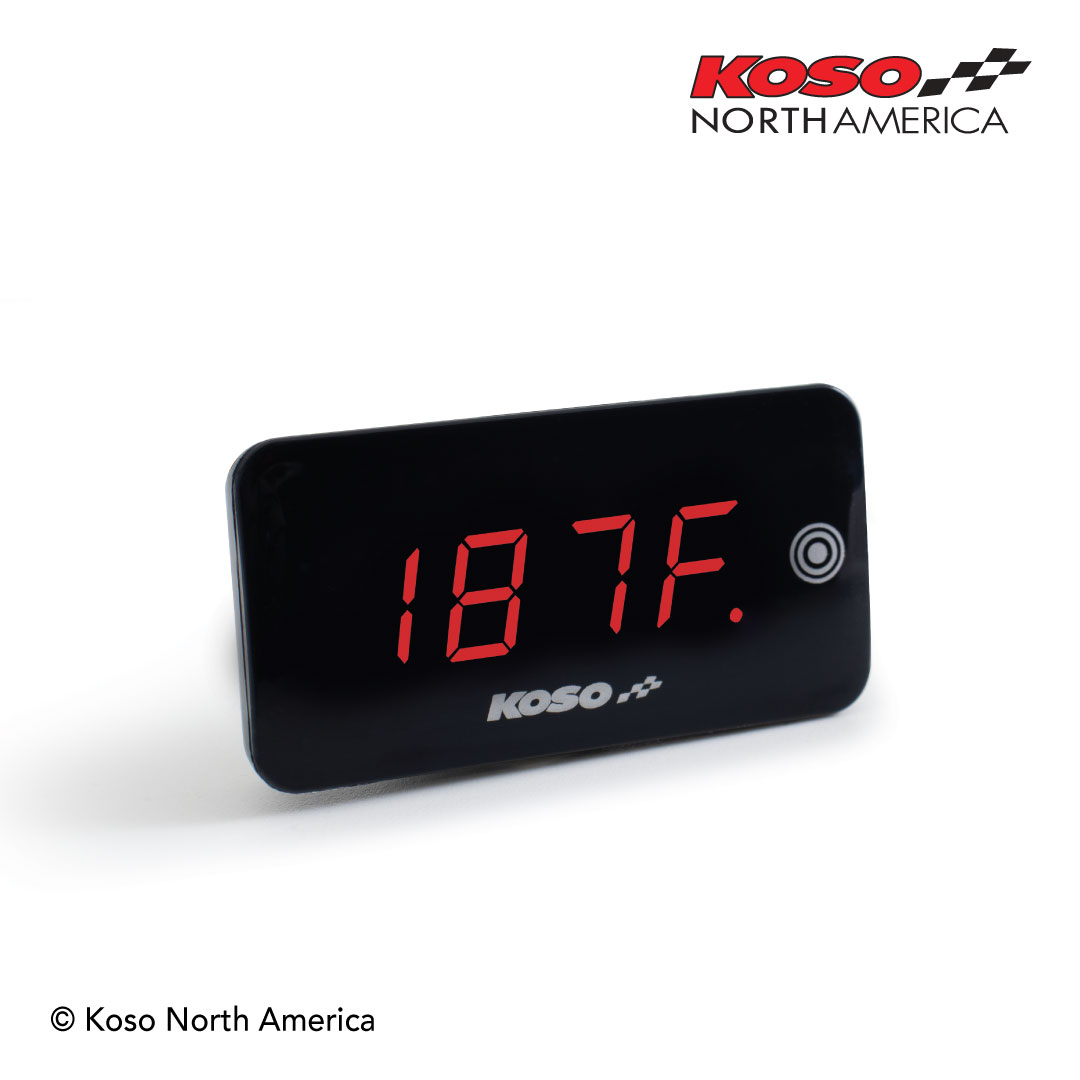 Koso Super Slim Touch voltmetro termometro touch rosso