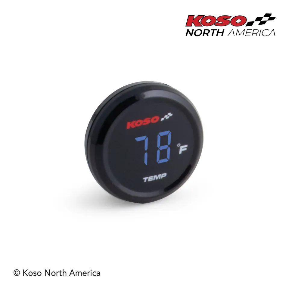 Koso I-Gear termometro Fahrenheit blu