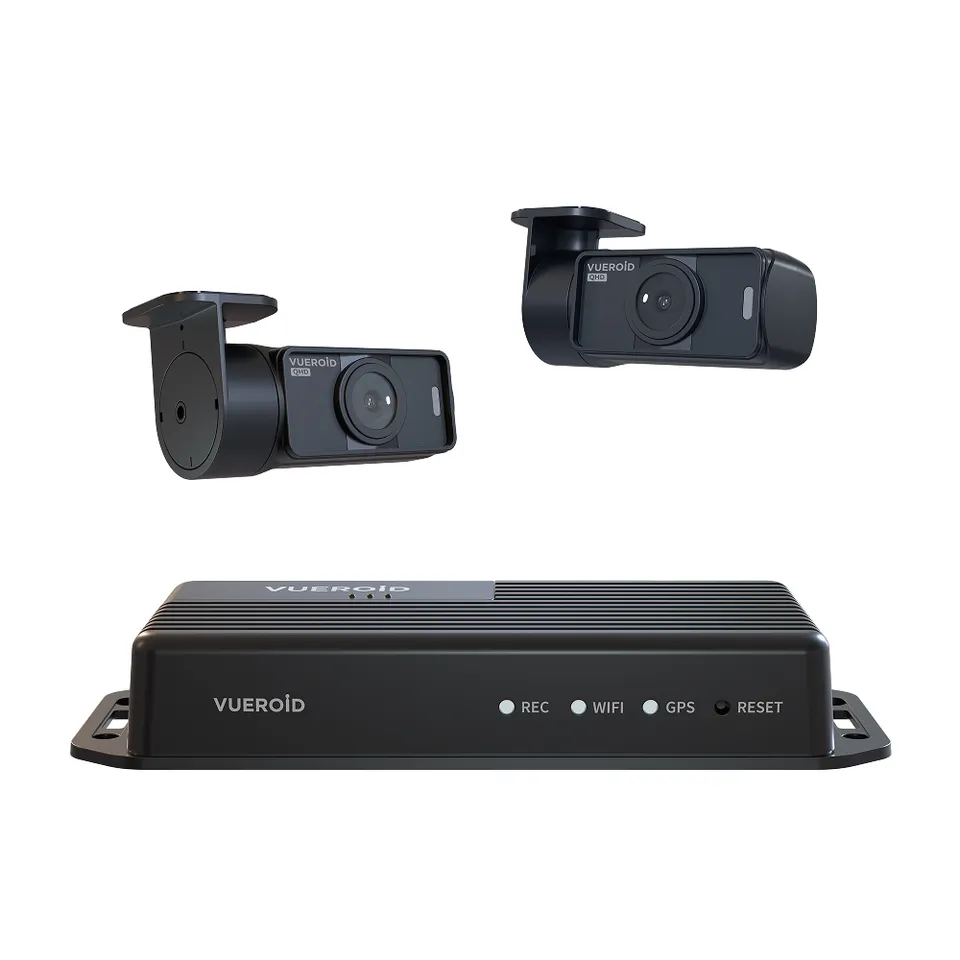 Vueroid D40-Q2 dash cam 2 canali auto