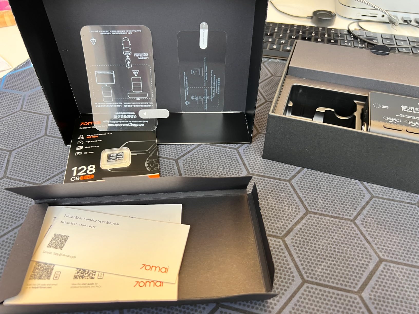70mai Serie A A810S dash cam 4K SD 128GB GPS