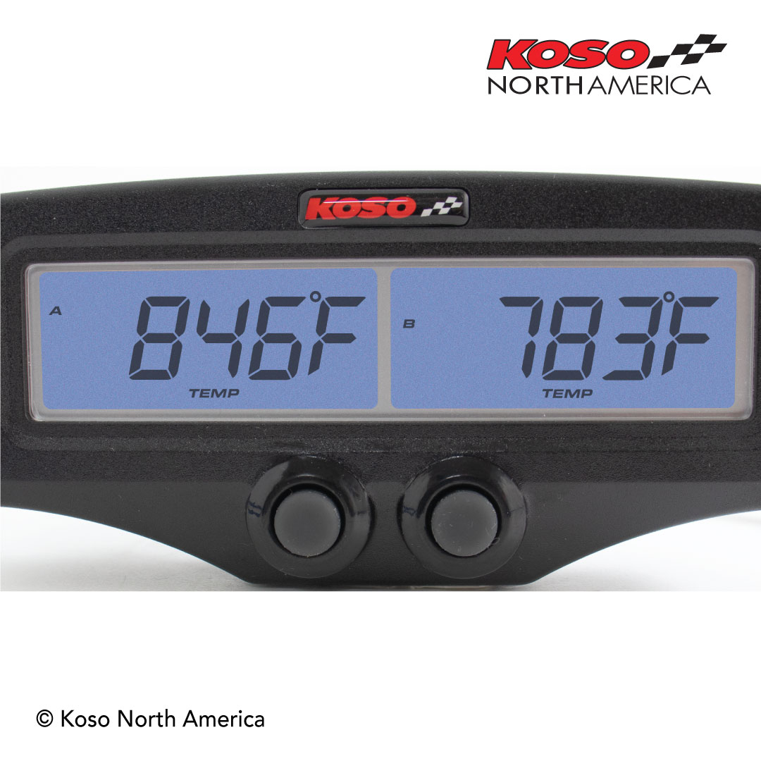 Koso EGT-02 misuratore doppio temperatura scarichi