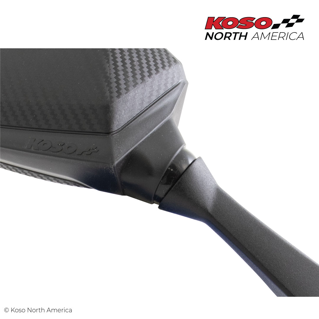 Koso Sprint specchi neri lente trasparente M8 M10