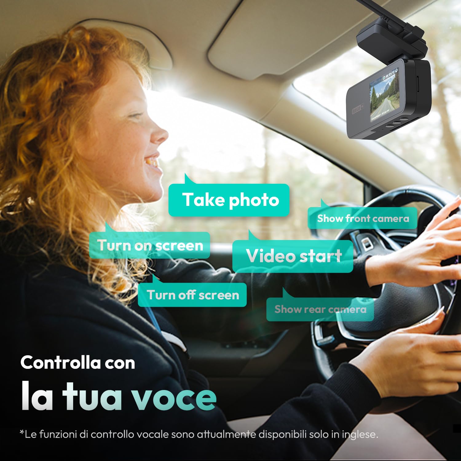 BOTSLAB 4K Dash Cam Auto Anteriore Posteriore 64GB