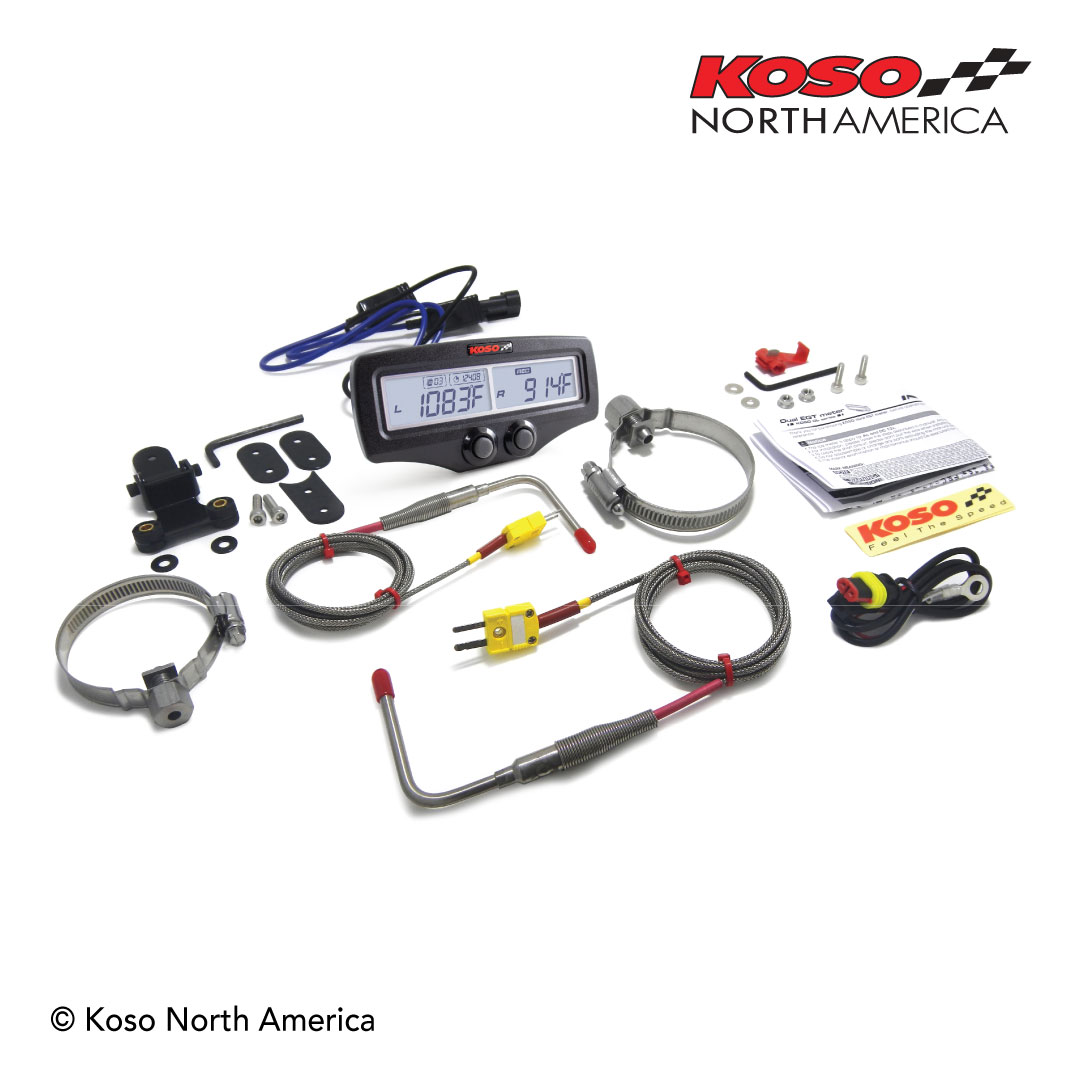 Koso EGT-02 EVO misuratore temperatura scarico doppio