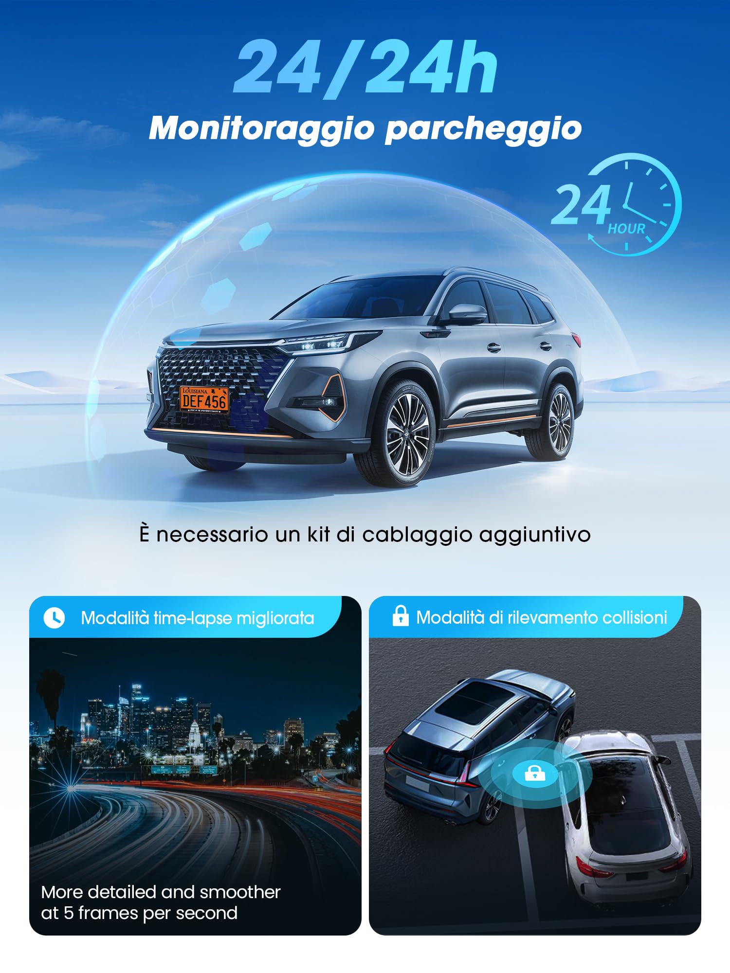 DDPAI Z60 Pro dash cam auto 4K doppia GPS