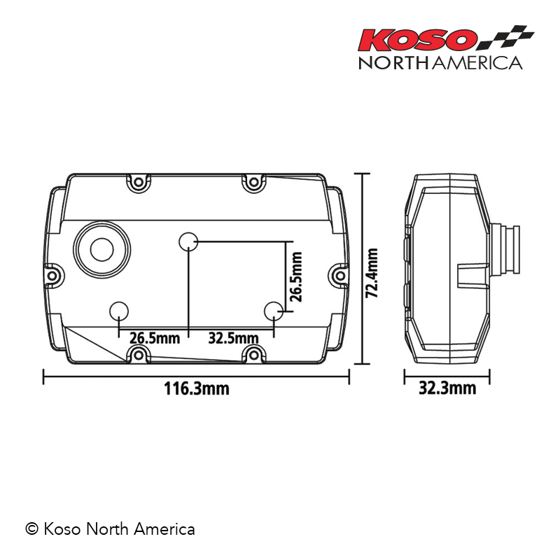 Koso XR-SR contachilometri moto multifunzione digitale