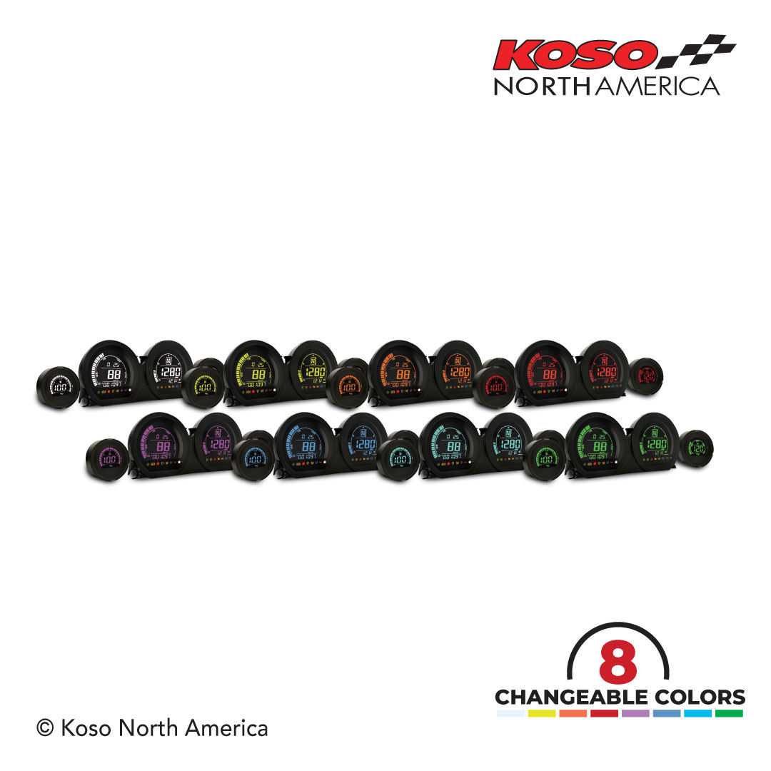 Koso HD-03 kit 4 strumenti LCD Harley 2014-2023