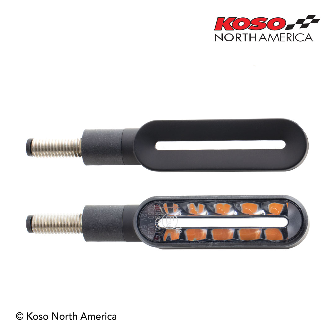 Koso Cyclone frecce LED sequenziali ambra coppia