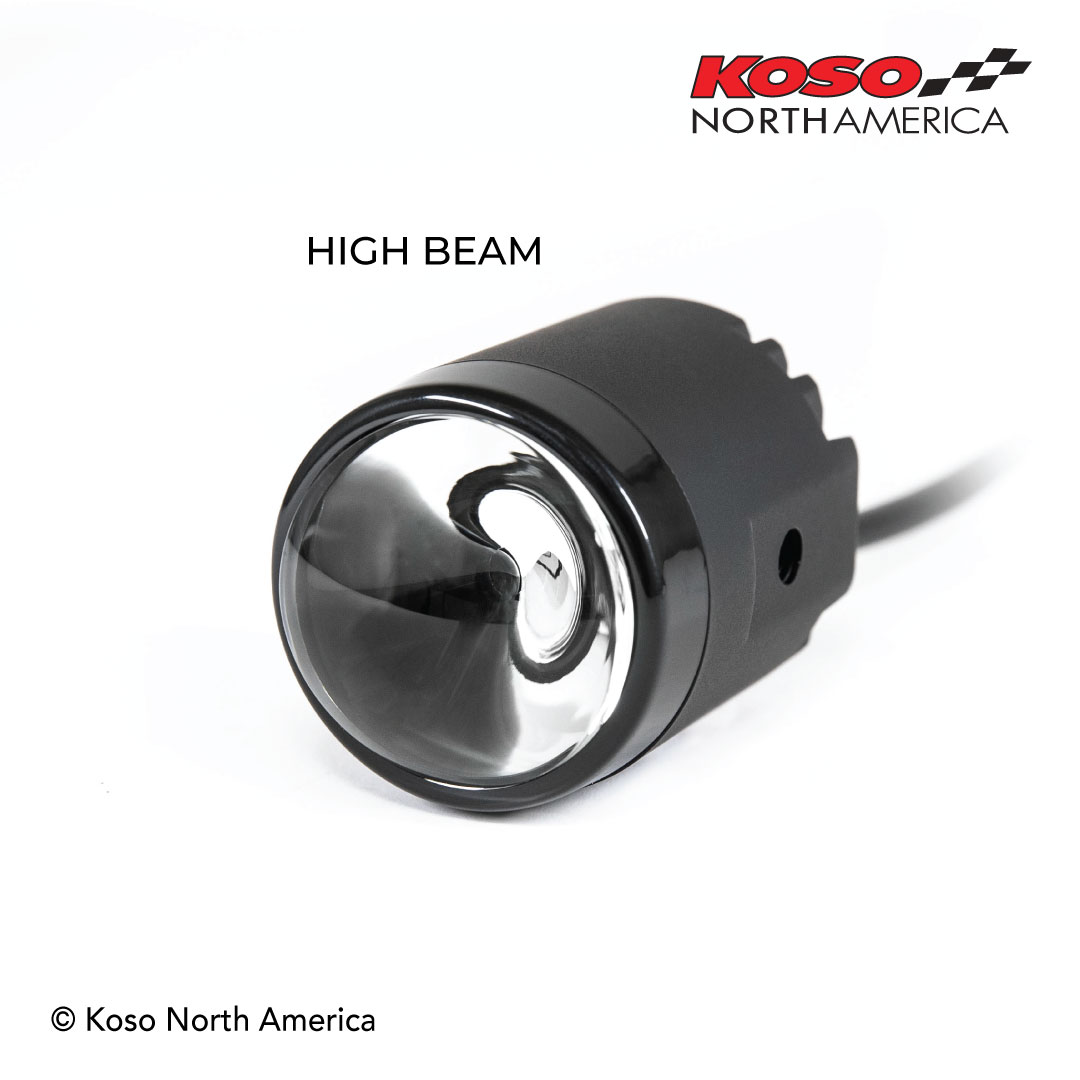 Koso Mini faro LED moto omologato E-mark