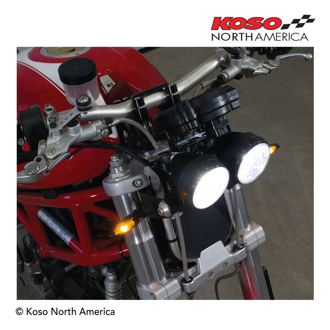 Koso Hawkeye faro LED doppio omologato E-Mark
