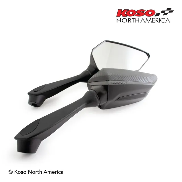 Koso Sprint specchi neri lente trasparente M8 M10
