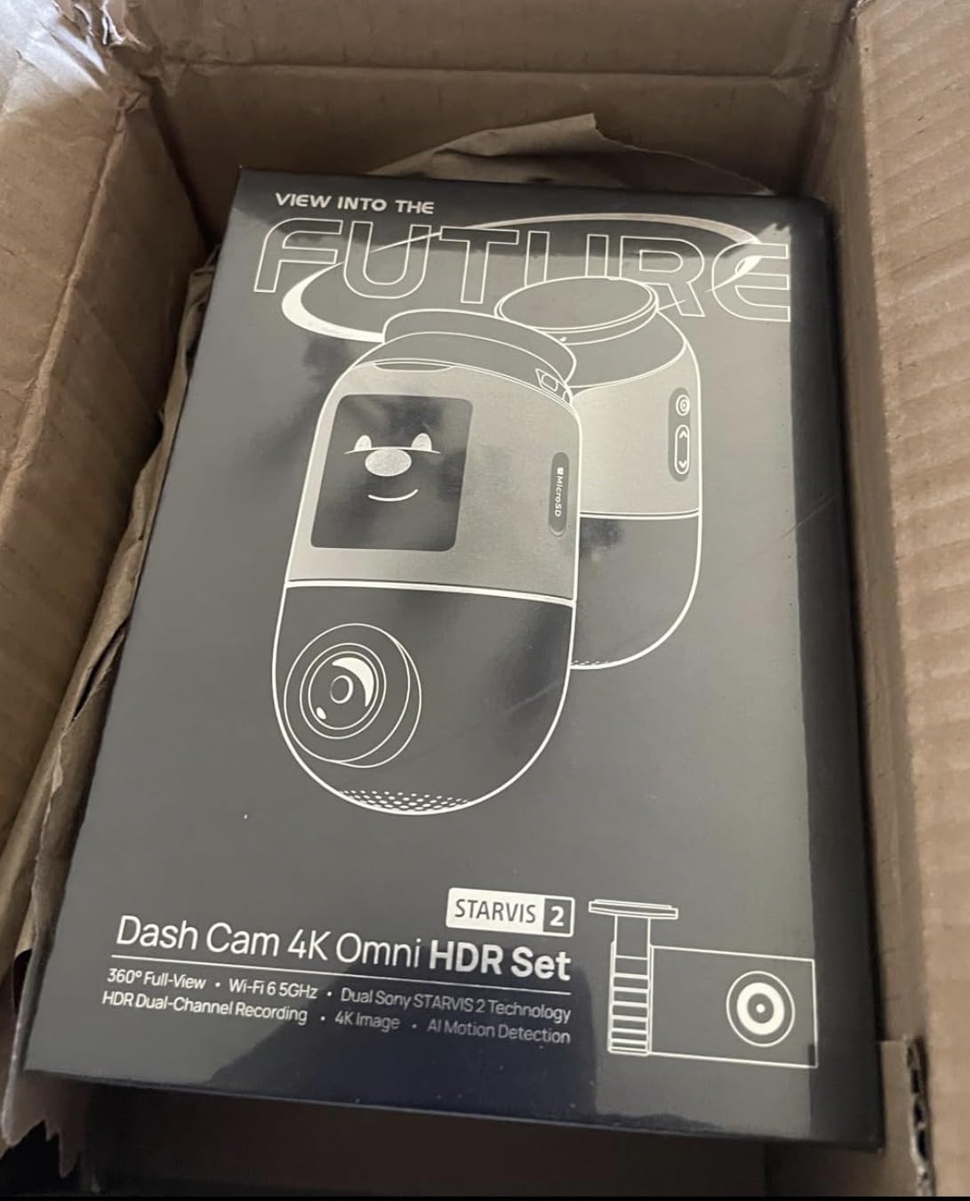 70mai 4K Omni dash cam auto dual 4K+1080P 360°