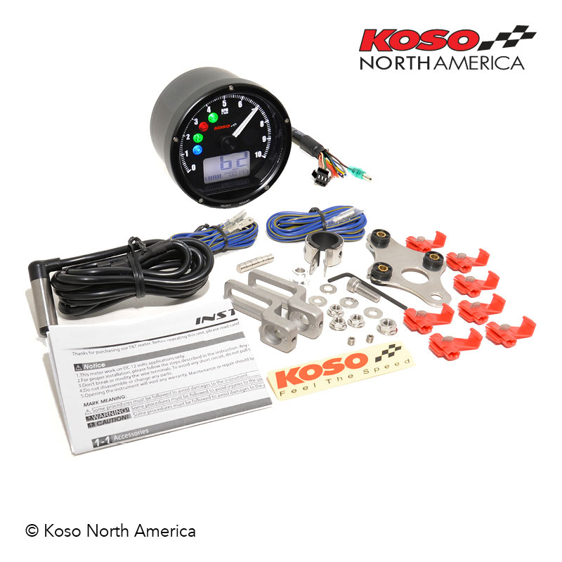 Koso TNT-01 strumento multifunzione cromo bianco
