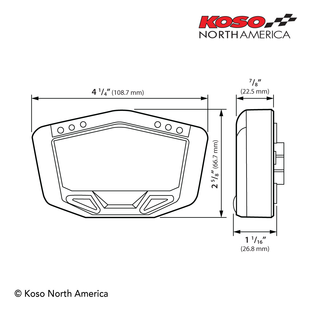 Koso X-2 manometro turbo boost AFR temperatura