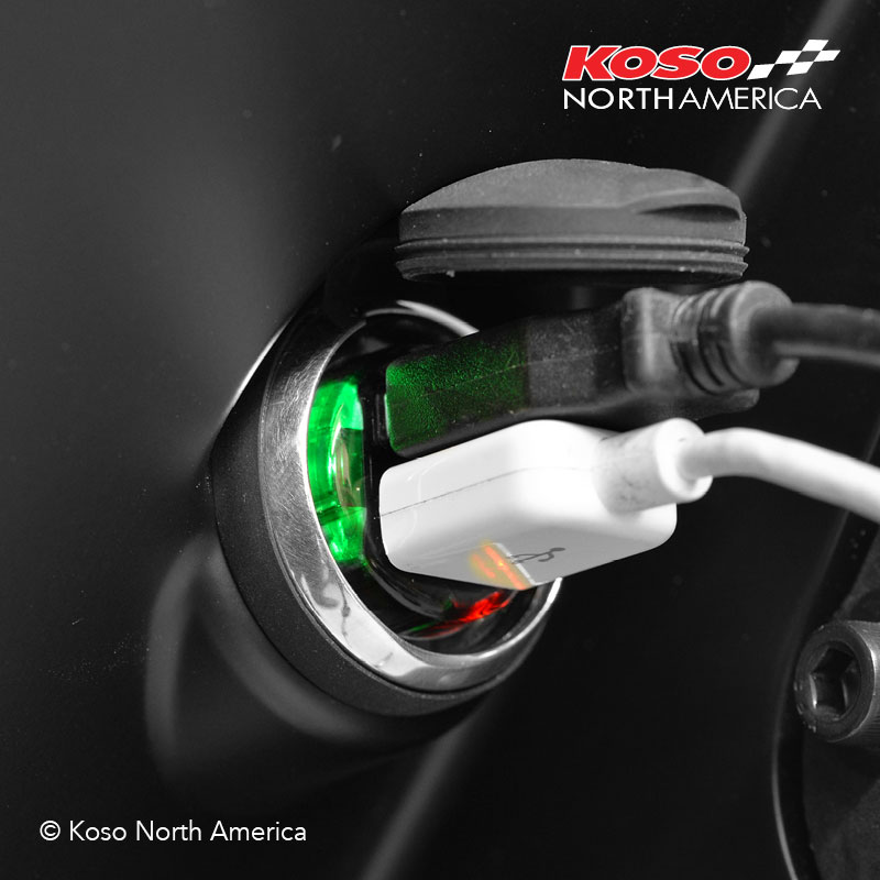 Koso Dual USB adattatore doppia presa USB moto universale