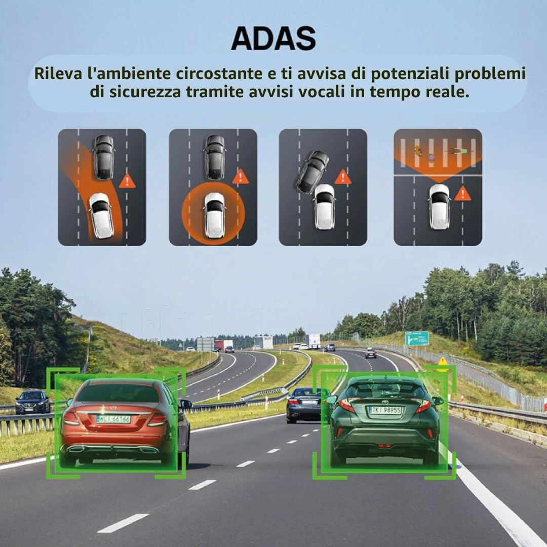 70mai A510 dash cam auto 1944P solo anteriore