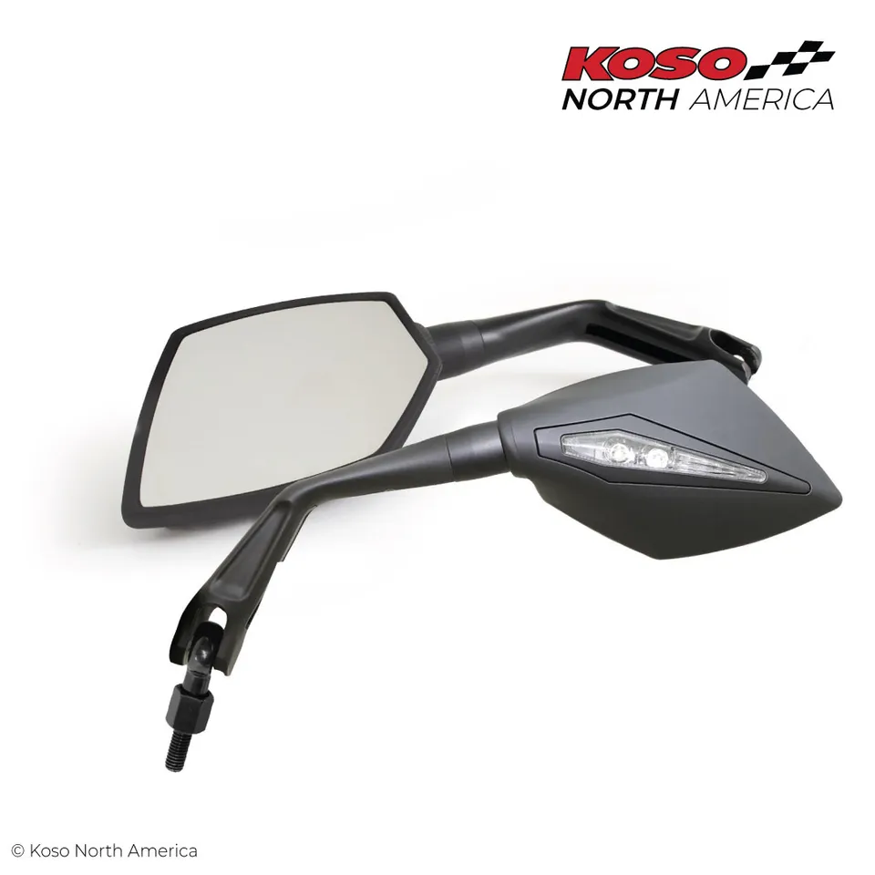 Koso Apex specchietti moto M10 nero opaco coppia