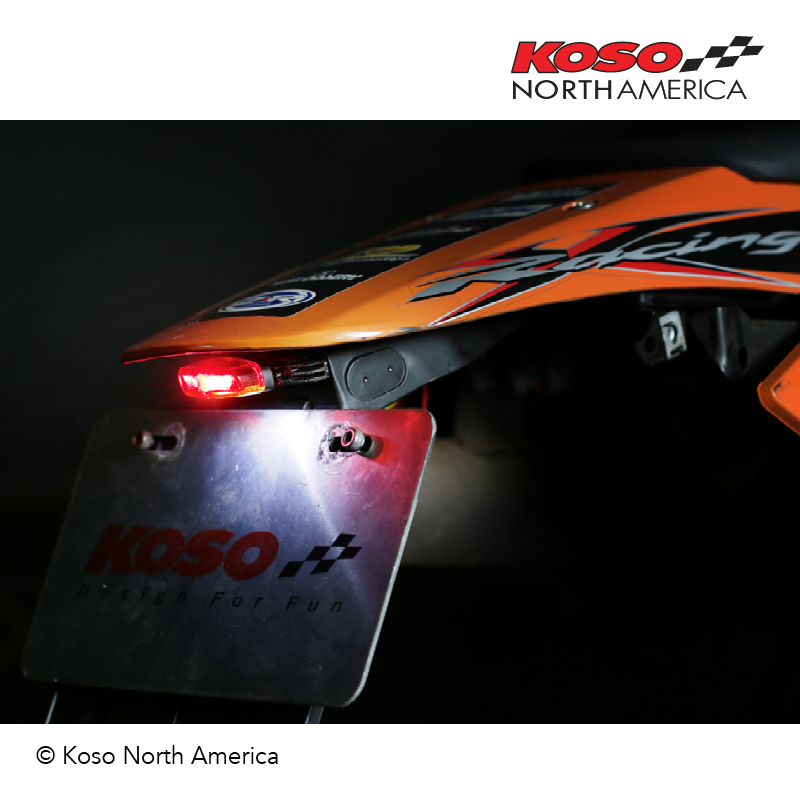 Koso Hawkeye fanalino posteriore LED fumé targa