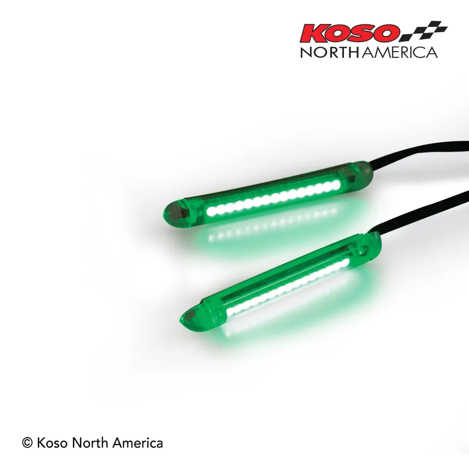 Koso barra a LED 69 mm verde