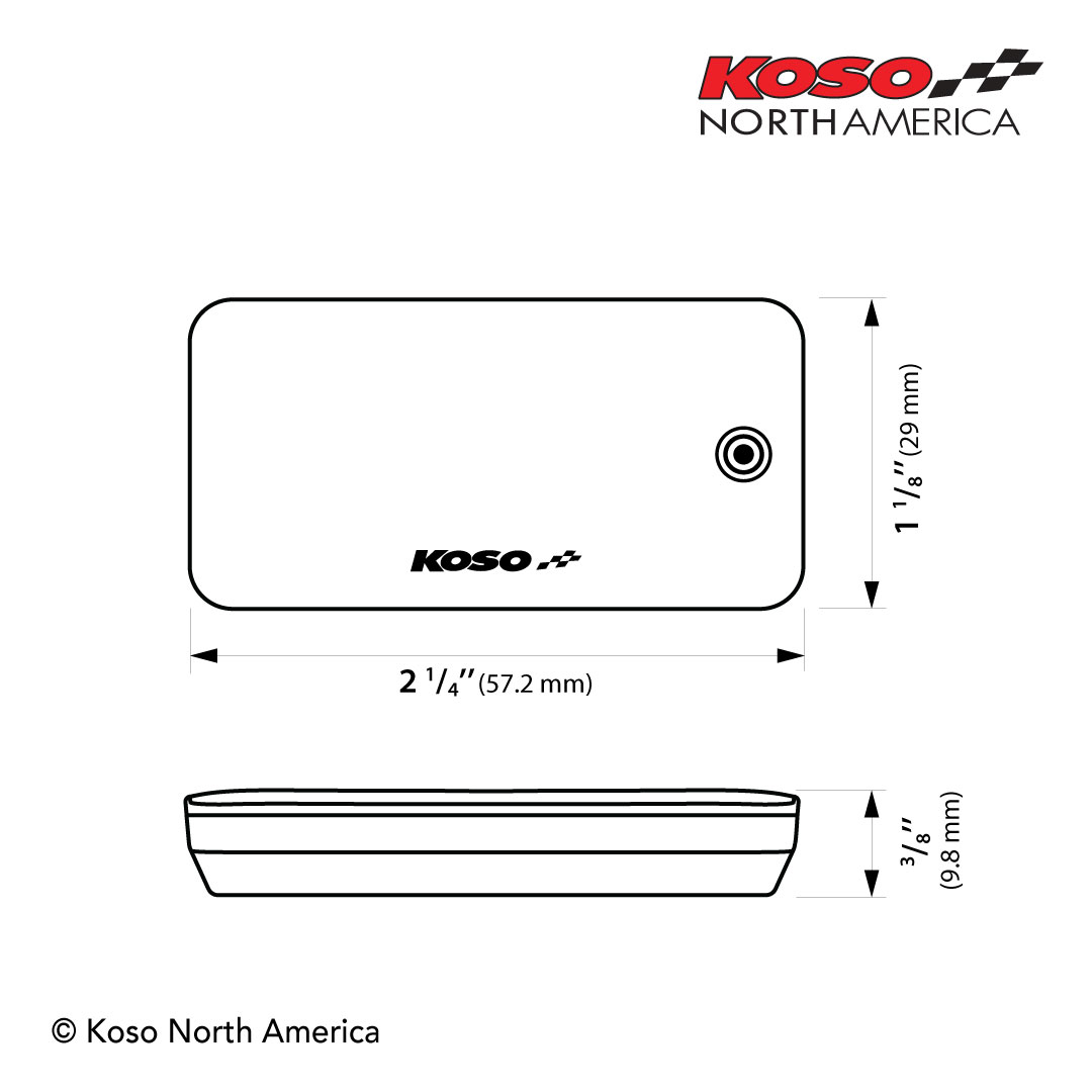 Koso Super Slim Touch voltmetro termometro touch blu