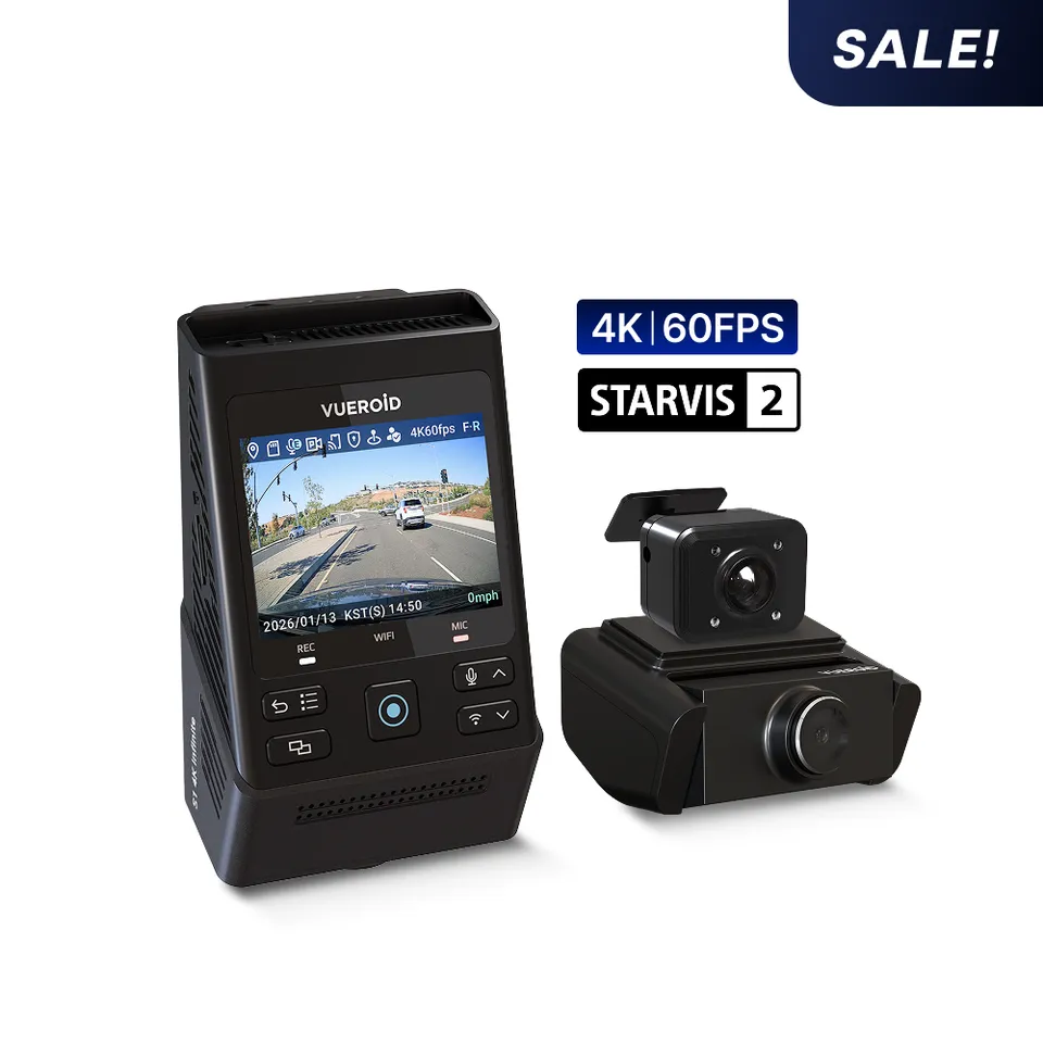 Vueroid S1 Infinite 4K Dash Cam 3 Canali
