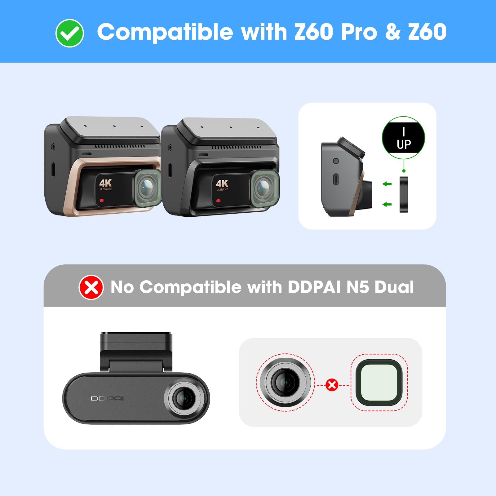 DDPAI Z60 filtro CPL dashcam antiriflesso