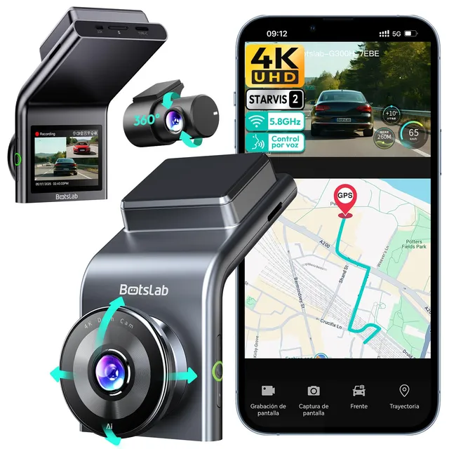 Botslab G300H Plus dash cam 4K fronte+retro vocale
