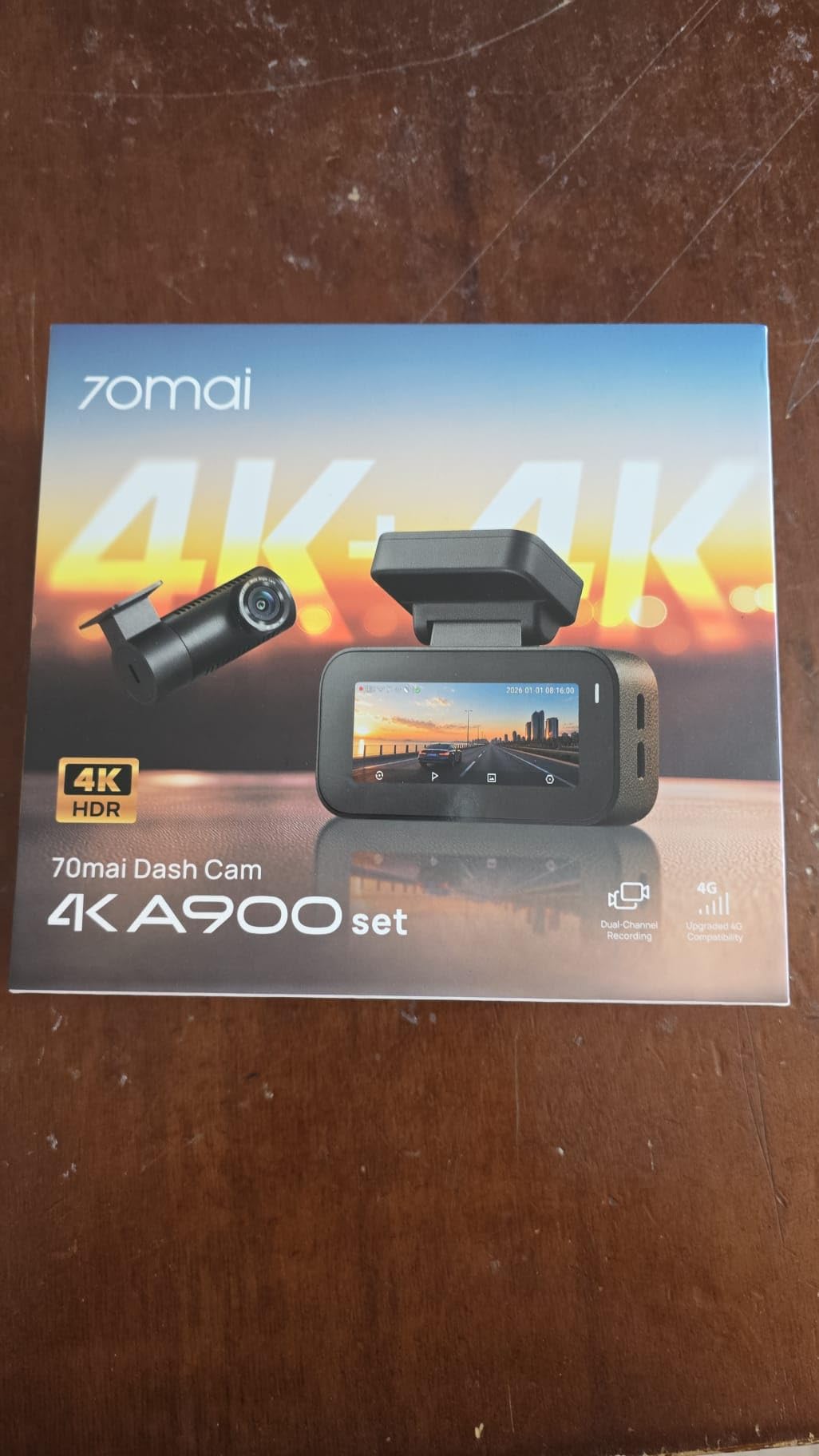 70mai A900 doppia dash cam 4K+4K HDR 64GB