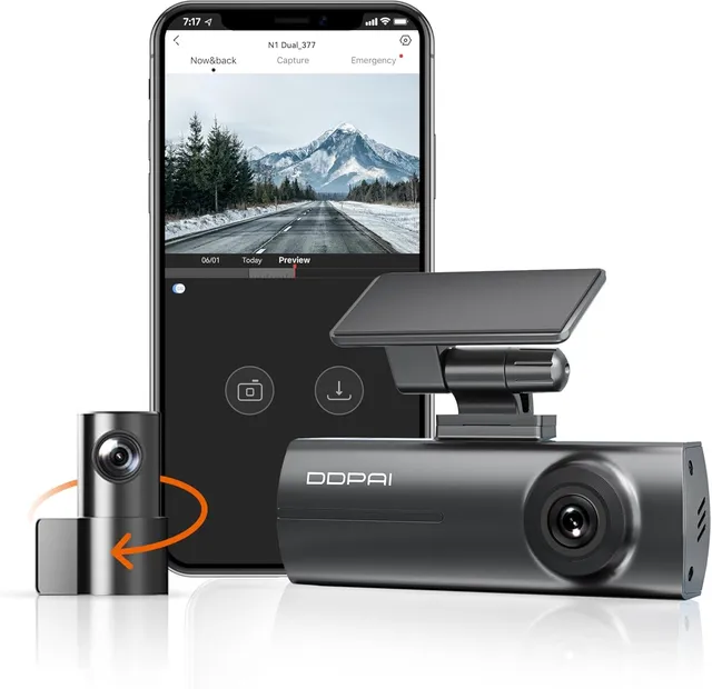 DDPAI N1 Dual dash cam auto doppia 1296P+1080P