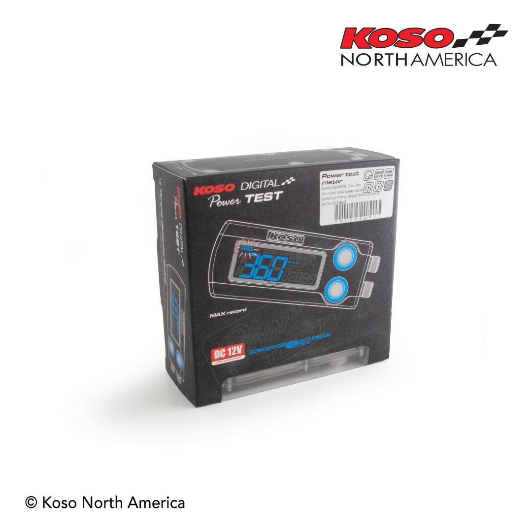 Koso Power Test tachimetro racing drag race