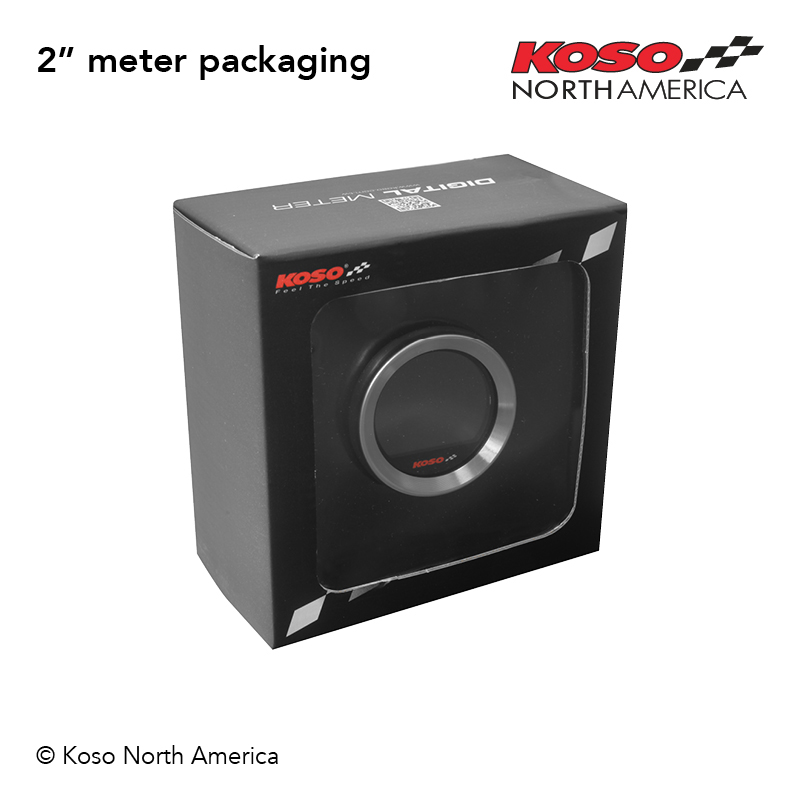 Koso HD-02P manometro olio Harley cornice nera