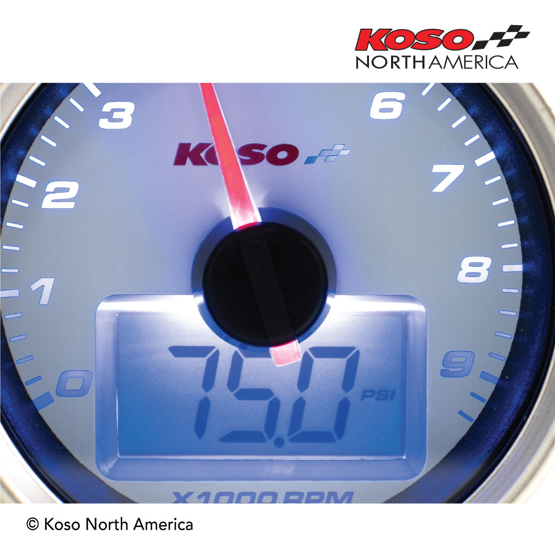 Koso HD-01R contagiri Harley con pressione olio lancetta