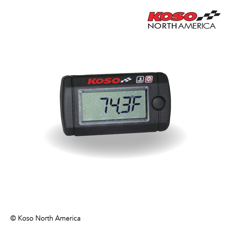 Koso Mini Style termometro LCD 0-200°C sonda 1/8