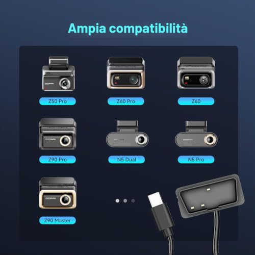 DDPAI Kit OBD Hardwire cavo 3m 12V per dash cam