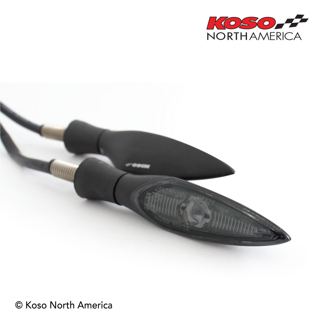Koso Stinger frecce LED lente fumé coppia