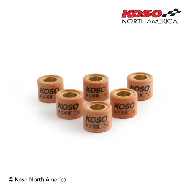 Koso X-Power rulli frizione 50-90cc 4g confezione 6 pezzi