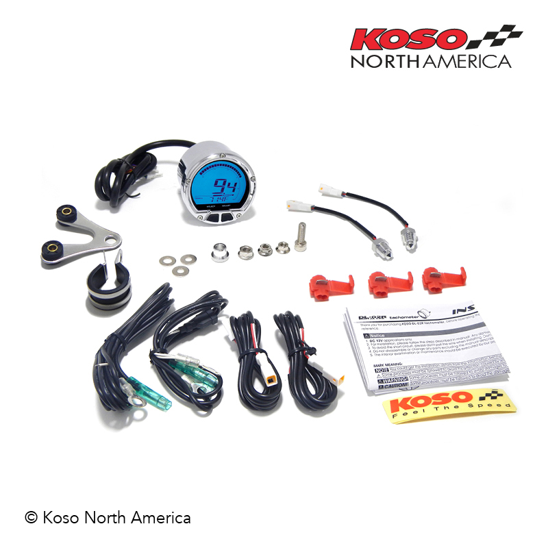 Koso DL-02R contagiri cromato retroilluminato blu