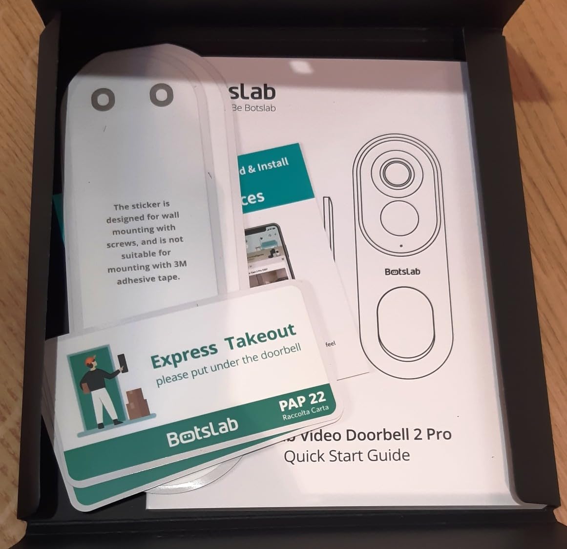 Botslab R810 videocitofono WiFi 5MP SD 32GB