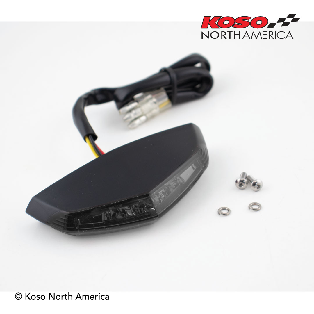 Koso GT-01 fanalino LED posteriore lente fume Halo