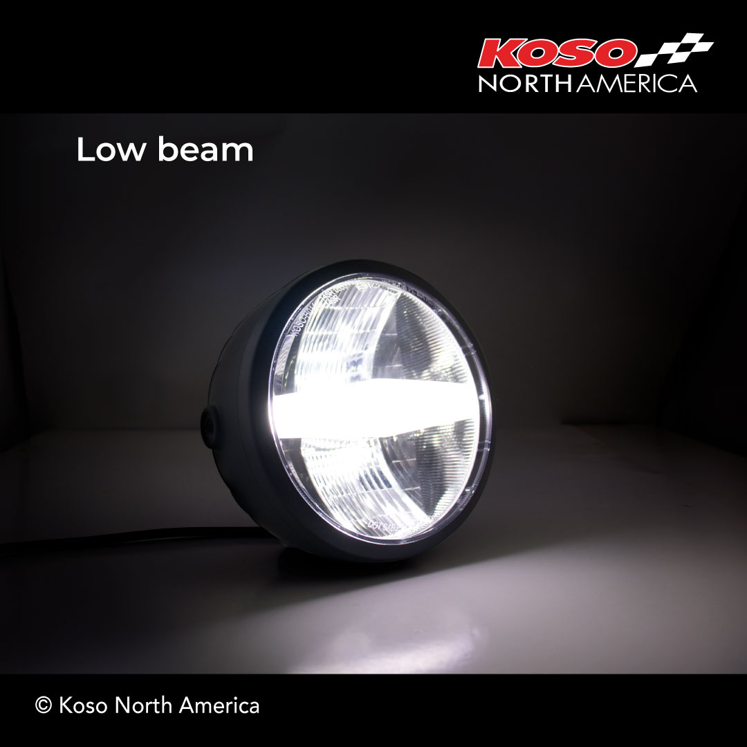 Koso GH-01 faro LED moto universale omologato DOT