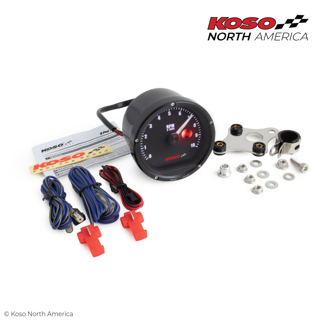 Koso TNT-01R contagiri moto 10000 giri nero